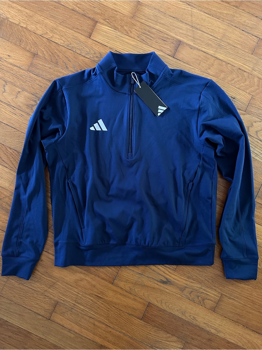 Adidas Golf Men’s Navy 1/4 Zip Pullover Jacket Size S NWT